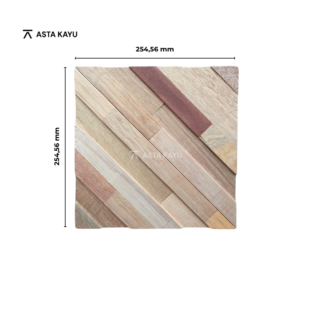 Rhombus Natural – 3D Premium Wooden Wall Panels