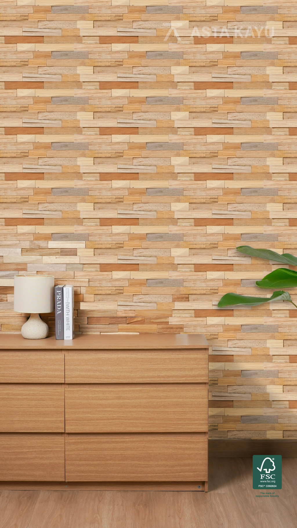 Sulawesi Natural Limestone – 3D Wooden Wall Panels